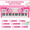 49 Keys Kids Piano Keyboard for Kids 3+-Pink