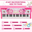 49 Keys Kids Piano Keyboard for Kids 3+-Pink by LJGDeals