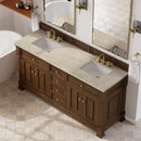 James Martin Brookfield 72" Double Bathroom Vanity, Honey Oak