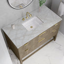James Martin Emmeline 48" Single Bathroom Vanity, Pebble Oak