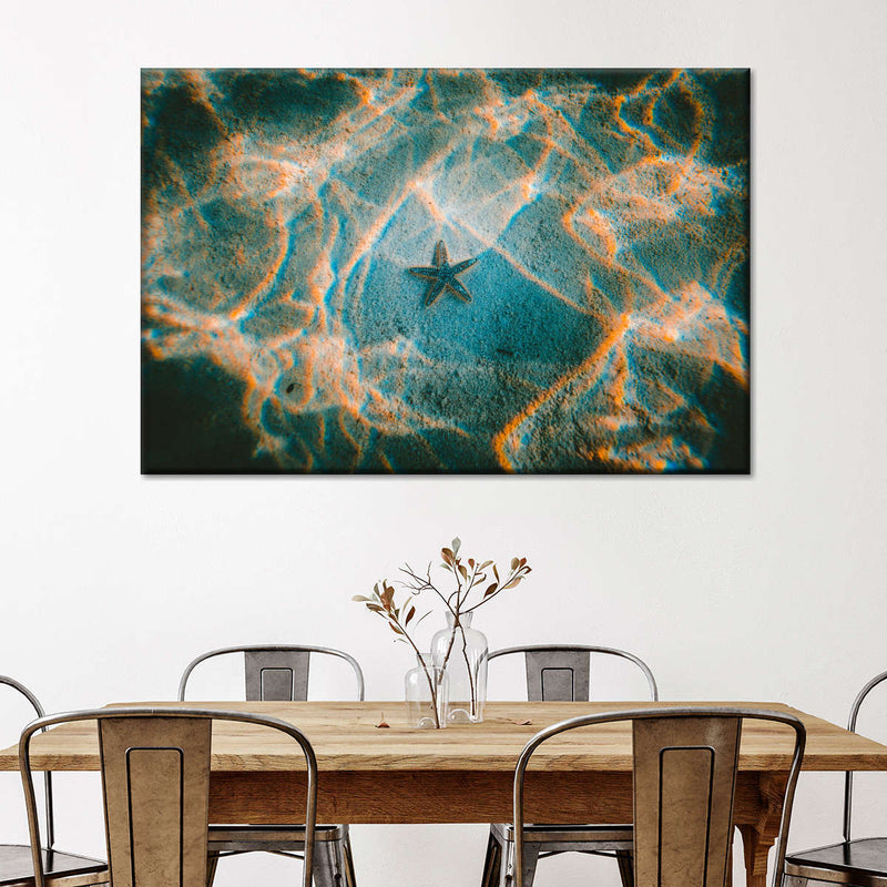 Sandy Underwater Starfish Wall Art