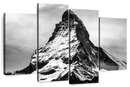 Monochromic Matterhorn Mountain Wall Art