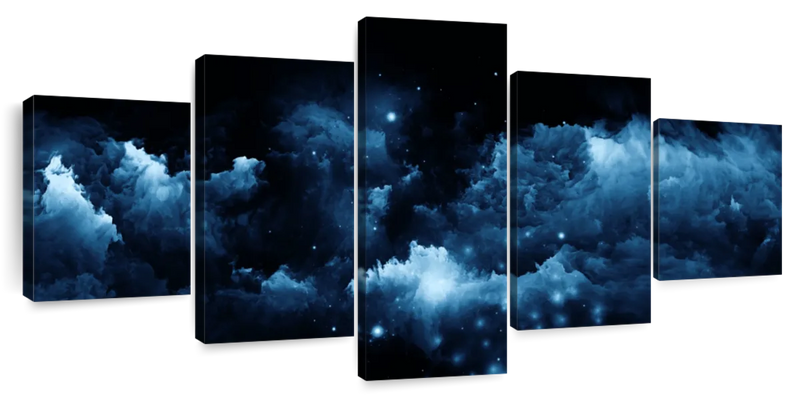 Starry Nighttime Sky Wall Art