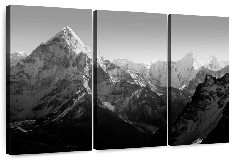 Black And White Mountain Wall Art