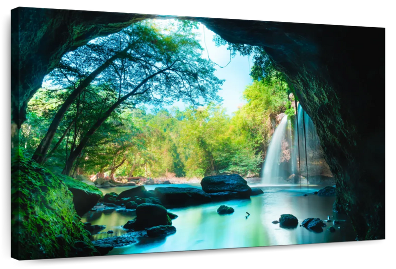 Thai Cave Waterfall Wall Art