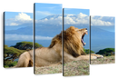 Roaring Safari Lion Wall Art