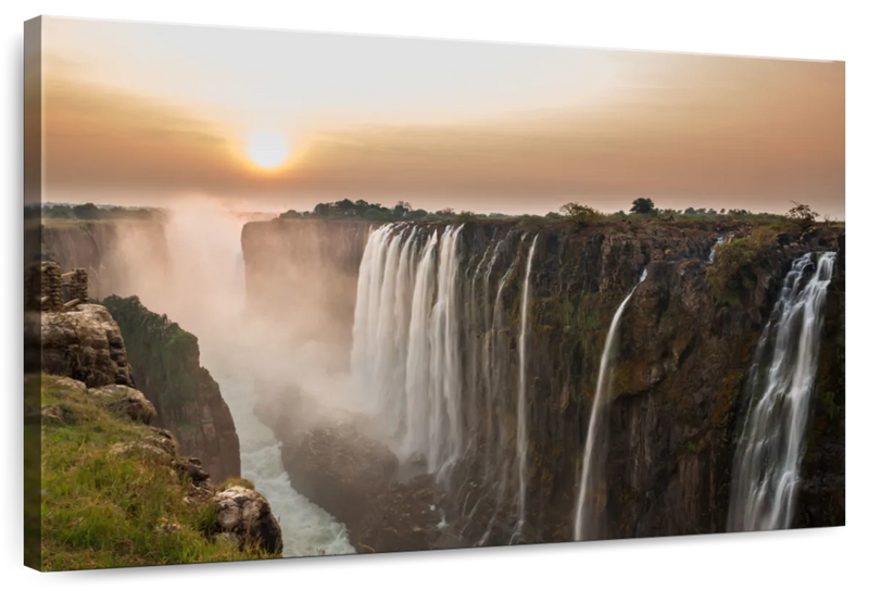 Victoria Falls Sunset Wall Art