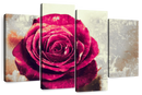 Textured Grunge Rose Wall Art
