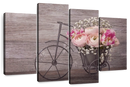Ranunculus Bicycle Vase Wall Art