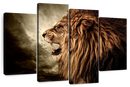 Fierce Lion Growl Wall Art