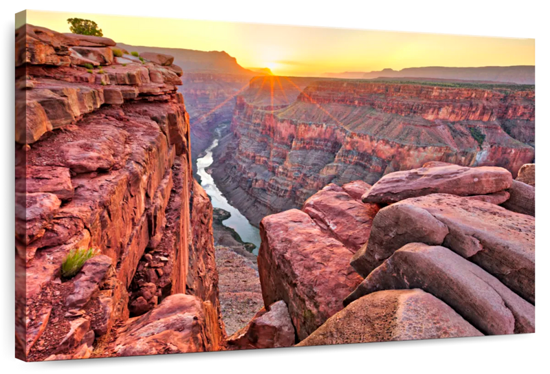 Sunrise Over Grand Canyon Wall Art