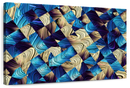 Blue Abstract Geometric Wall Art