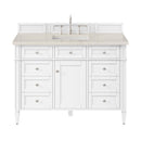 James Martin Brittany 48" Single Bathroom Vanity, Bright White