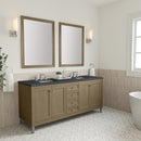 James Martin Chicago 72" Double Bathroom Vanity, Walnut Whisper