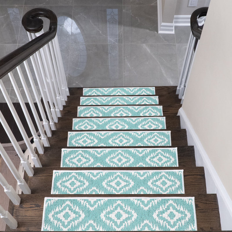 New Age Tetra One Color Design 9" X 28" Stair Treads