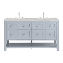 James Martin Breckenridge 60" Double Bathroom Vanity, Serenity Blue