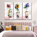 Rustic Colorful Flowers Wall Art