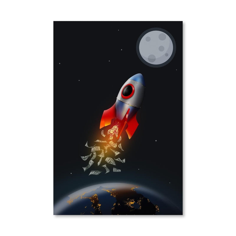 To The Moon Canvas