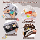 Toddler Kitchen Playset with Ice Maker Microwave Oven Sink and Washing Machine for Kids 3+ Years Old