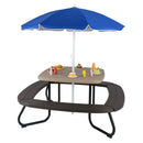 Toddler Outdoor Activity Table with Adjustable and Collapsible Umbrella by LJGDeals