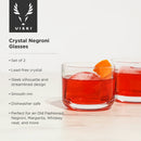 Raye Crystal Negroni Glasses Set of 2 by Viski
