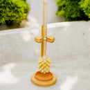 Bamboo Toilet Bowl Cleaning Brush & Stand