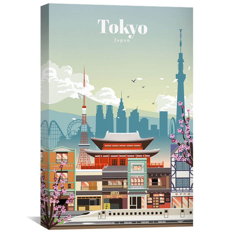 Tokyo BLUE Canvas - Studio 324