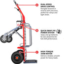 Electric Dolly Cart Hand Truck 570 lbs Capacity for Warehouses Shops & Material Handling
