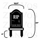 Tombstone Monogram Yard Stake