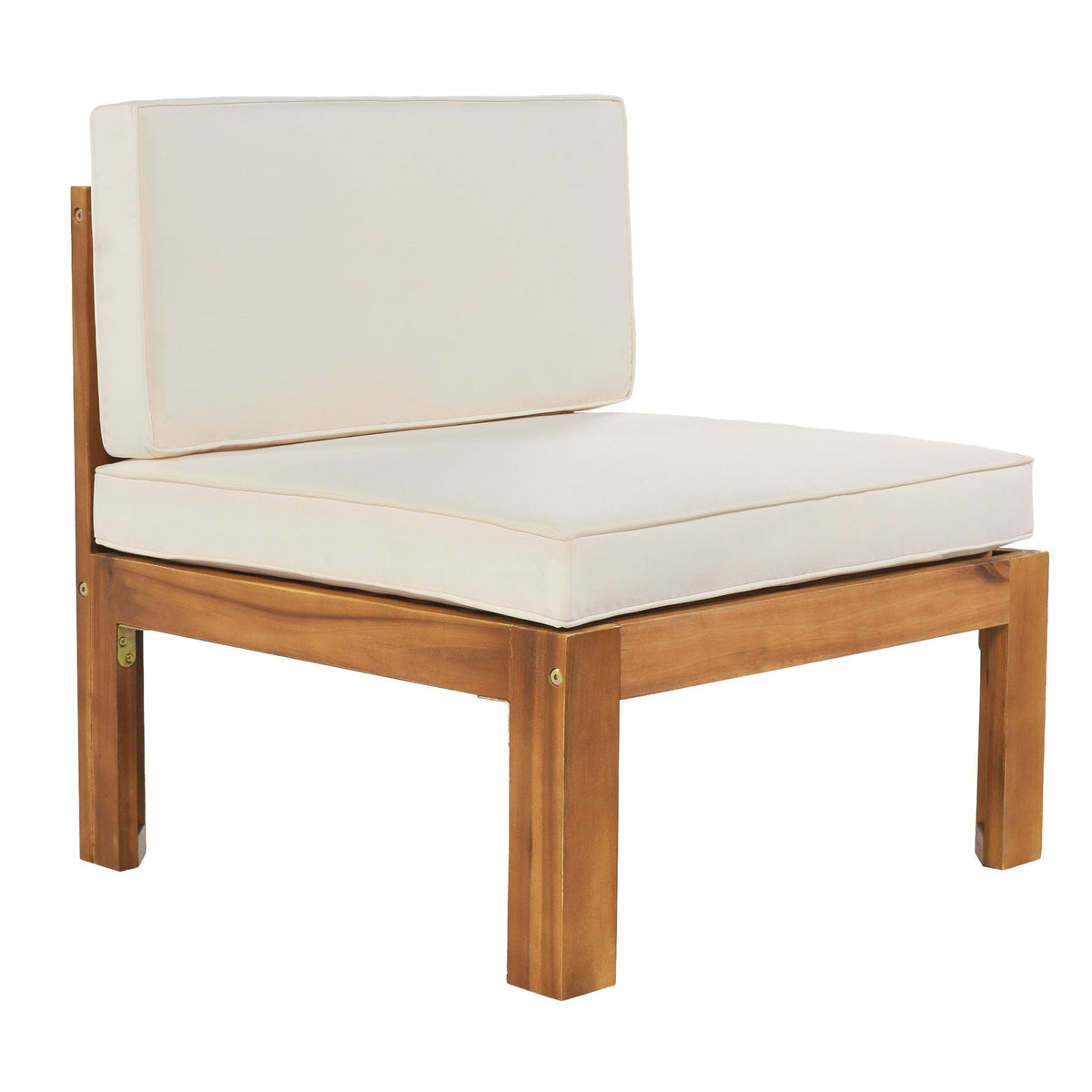 Topmax Outdoor Patio Wood 5-Piece Sectional Sofa Seating Group Set, photo 13 of 28