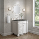 James Martin Bristol 30" Single Bathroom Vanity, Bright White