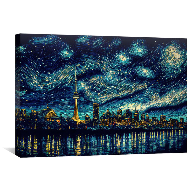 Toronto Starry Night Canvas