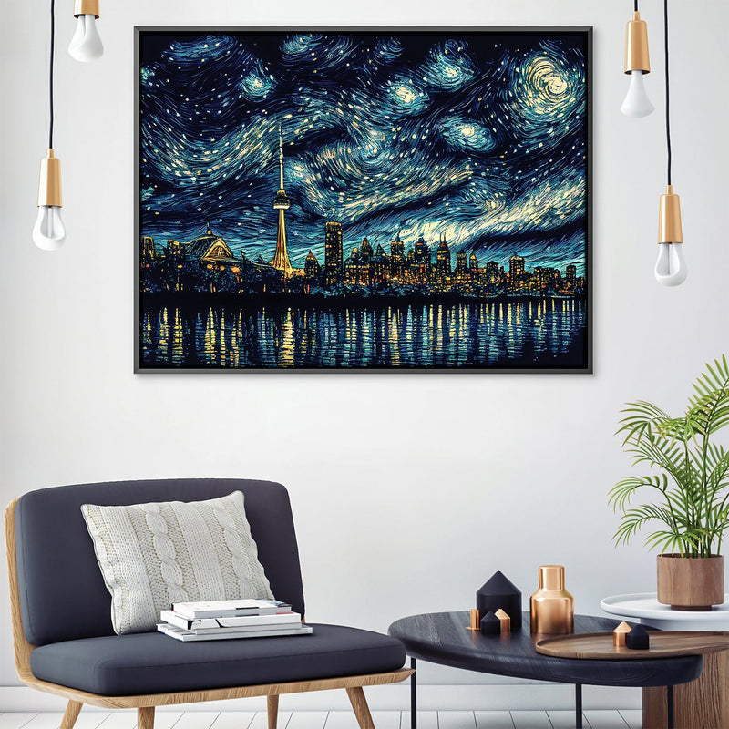 Toronto Starry Night Canvas