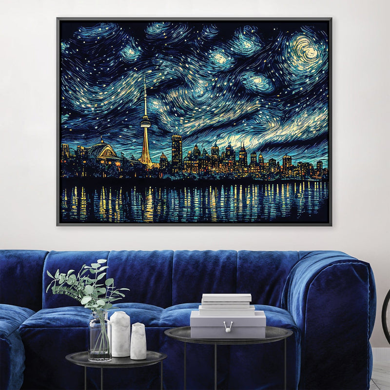 Toronto Starry Night Canvas