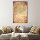 Toronto Vintage Map Canvas