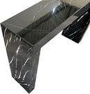 Black Marble Rectangular Console - Polished 40 Wide 12 Deep 30