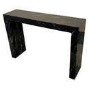 Black Marble Rectangular Console - Polished 40 Wide 12 Deep 30