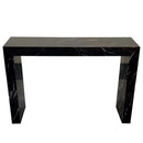 Black Marble Rectangular Console - Polished 40 Wide 12 Deep 30