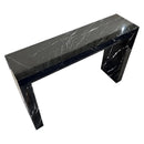 Black Marble Rectangular Console - Polished 40 Wide 12 Deep 30