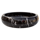 Toros Turkish Black Marble Polished Round Vessel Sink 16x5