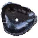 Black Marble Natural Stone Vessel Bathroom Sink 31 By 23 Inches