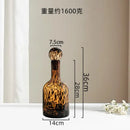 GobekUsa Leopard Print Glass Vase: Stylish Terrarium & Home Decor Accessory