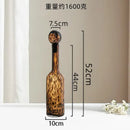 GobekUsa Leopard Print Glass Vase: Stylish Terrarium & Home Decor Accessory