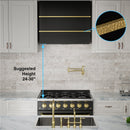 Akicon 30" Stainless Steel Wall Mount Range Hood with 600 CFM Vent Hood - AK-HS30HC-JB