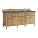 James Martin Lorelai 72" Double Bathroom Vanity, Light Natural Oak