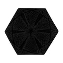 Tourmaline Crackled Petal Ceramic Tiles 4 3/16