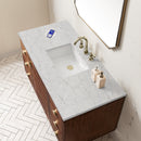 James Martin Amberly 48" Dual Mount Single Bathroom Vanity, Mid-Century Walnut