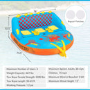 Towable Tube for Boating 3 Riders Water Sport Towables Sofa Pull Tube with Nylon Cover by LJGDeals