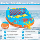 Towable Tube for Boating 3 Riders Water Sport Towables Sofa Pull Tube with Nylon Cover by LJGDeals