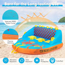 Towable Tube for Boating 3 Riders Water Sport Towables Sofa Pull Tube with Nylon Cover by LJGDeals